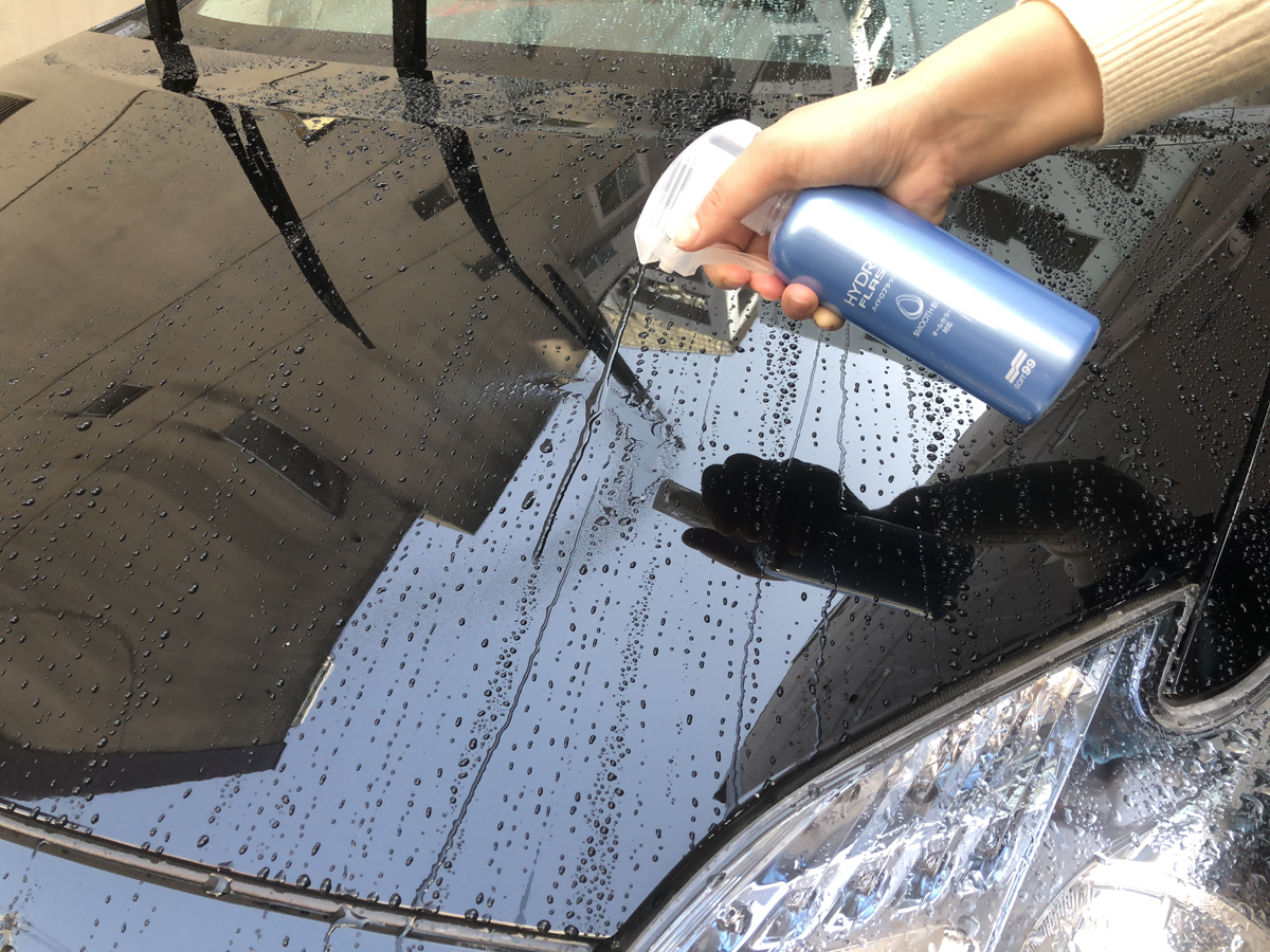 雨ジミ、黄砂などが気になる人に。疎水性コーティング剤活用のススメ