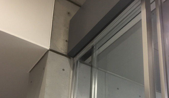 施工実績 自動ドアサッシ枠
