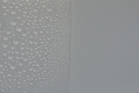 Hydrophilia test