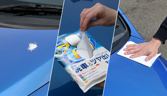 Car wash & wax wipes are perfect